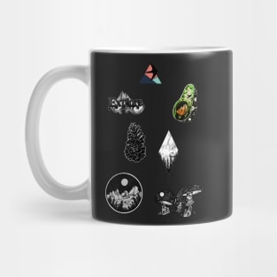 Explore Sticker Pack Mug